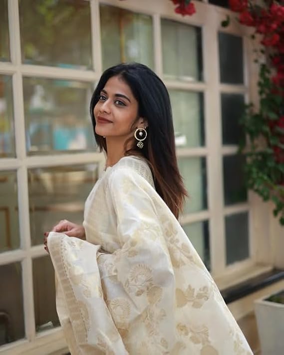 Woven Cotton Kurta Set with Dupatta – Lightweight Daily Wear | SilkBliss Fashion