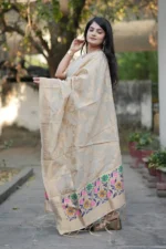 Women Ethnic Motifs Regular Pure Cotton Kurta with Trousers & With Dupatta - Image 4