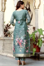 Mint Bloom Fusion Weave Cotton Blend Ensemble - Image 6