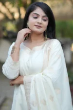 Premium Off-White Festive Wear Suit Set - Image 3