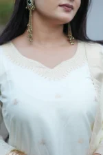 Premium Off-White Festive Wear Suit Set - Image 2